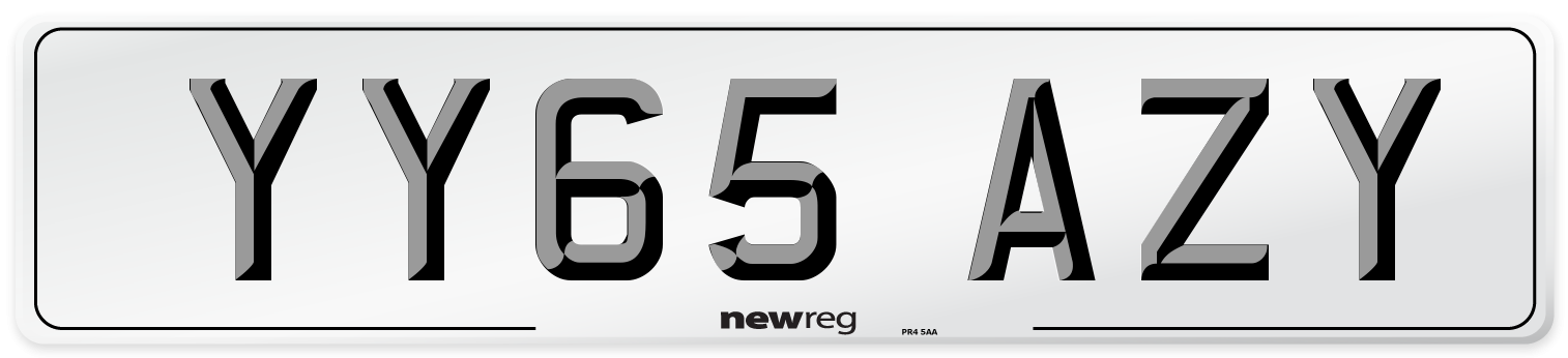 YY65 AZY Number Plate from New Reg